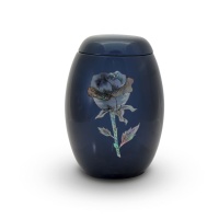 Glasfiber urnen blauw: Roos